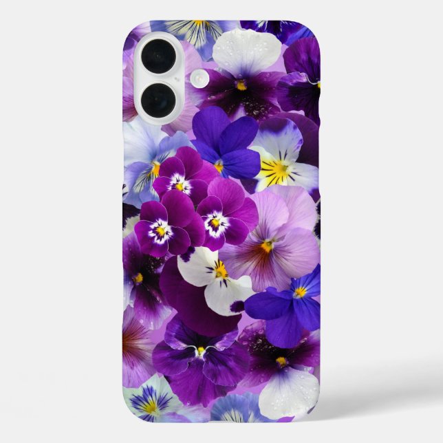 Colourful Pansies, Pretty Flowers, Case-Mate iPhone Case (Back)
