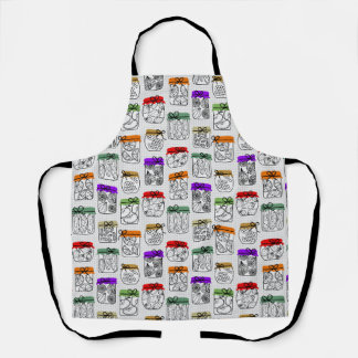 Colourful Pantry Jars Apron
