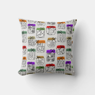 Colourful Pantry Jars Cushion