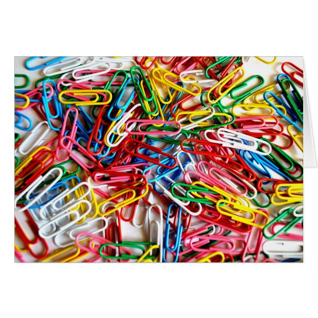 Colourful Paper Clips Office Supply Gifts (Front Horizontal)