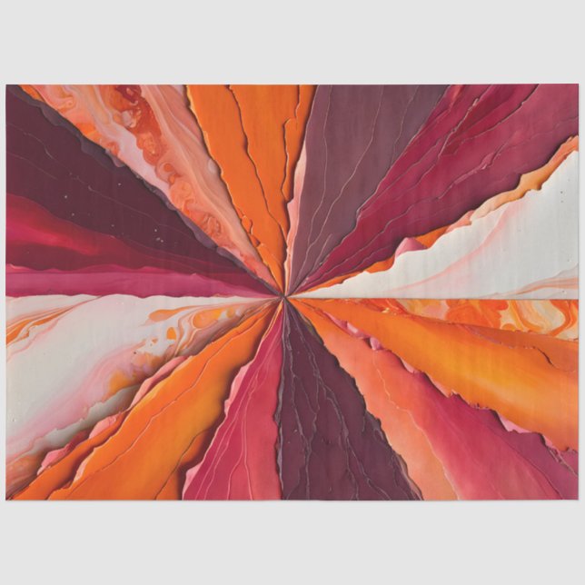 Colourful Paper Collage Art Tissue Paper (Front)
