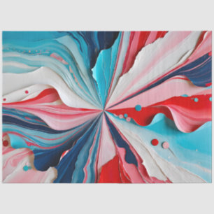 Colourful Paper Collage Art Tissue Paper