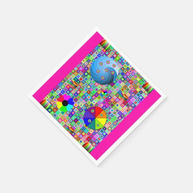 Colourful Paper Napkin (Corner)