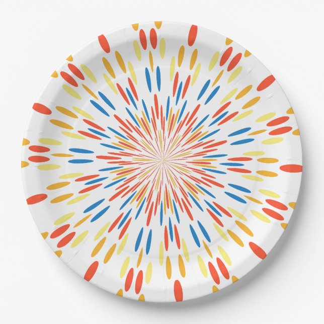 Colourful Paper Plate (Front)