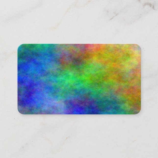 Colourful Paper Reiki Chakra Clouds business cards (Front)
