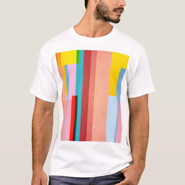 Colourful Paper Texture: Background Design T-Shirt (Front)