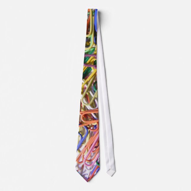 Colourful Paperclip Tie (Front)