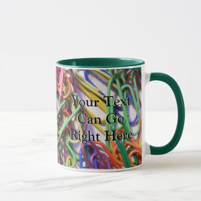 Colourful Paperclips Mug (Right)