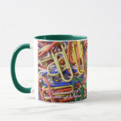 Colourful Paperclips Mug (Left)