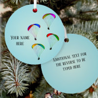 Colourful Paragliders against sky - personalise