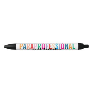 Colourful Paraprofessional Pen with Custom Name