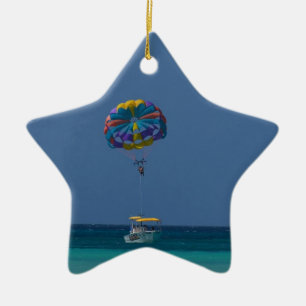 Colourful Parasailing Ceramic Tree Decoration