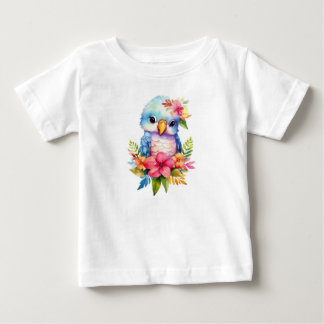Colourful Parrot Baby T-Shirt