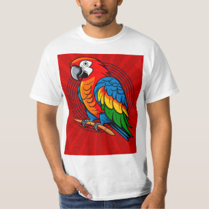 Colourful Parrot Bird T-Shirt