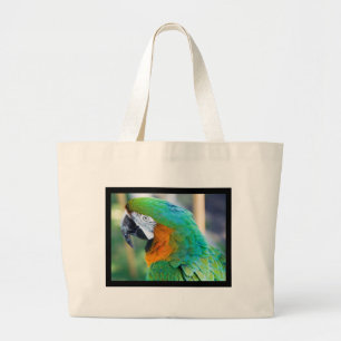 Colourful Parrot Canvas Bag