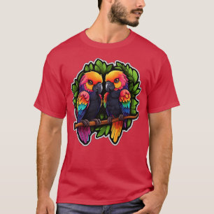 Colourful Parrot Cockatoo Parakeet Macaws Parrot 2 T-Shirt