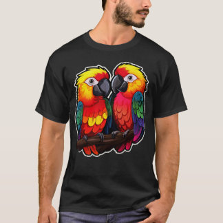 Colourful Parrot Cockatoo Parakeet Macaws Parrot 4 T-Shirt
