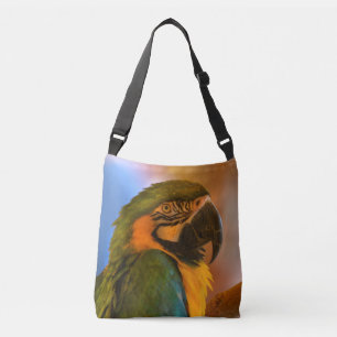 Colourful Parrot Crossbody Bag