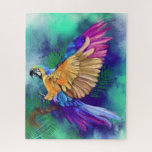 Colourful Parrot Jigsaw Puzzle Watercolor<br><div class="desc">Beautiful Colourful Parrot Puzzles - MIGNED Watercolor Painting</div>