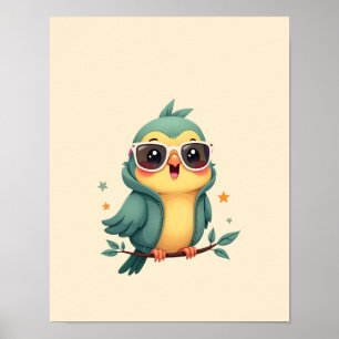 Colourful Parrot Jungle Friend Wall Art
