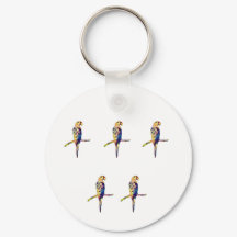 Colourful Parrot Keyring