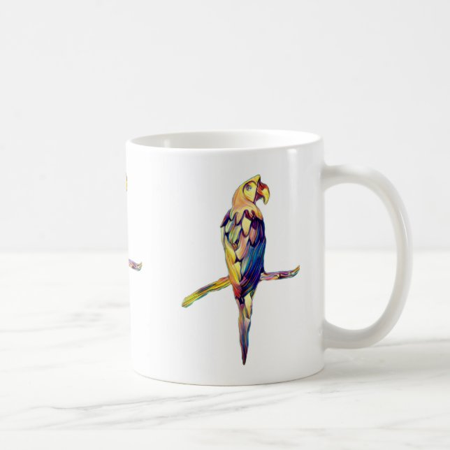 Colourful Parrot Mug (Right)