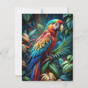Colourful Parrot Postcard