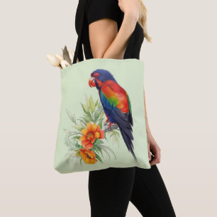 Colourful Parrot Tote Bag