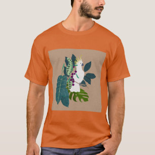 Colourful Parrot – Tropical Bird Art Tee