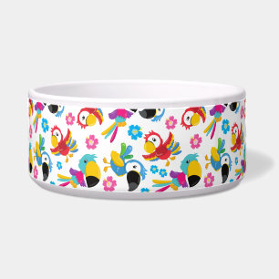 Colourful Parrots, Tropical Parrots, Birds, Flower
