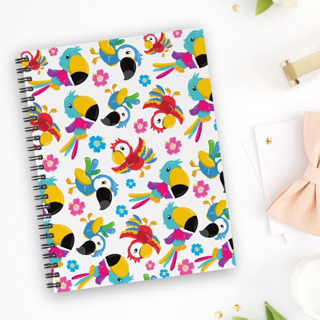 Colourful Parrots, Tropical Parrots, Birds, Flower Notebook (Creator Uploaded)