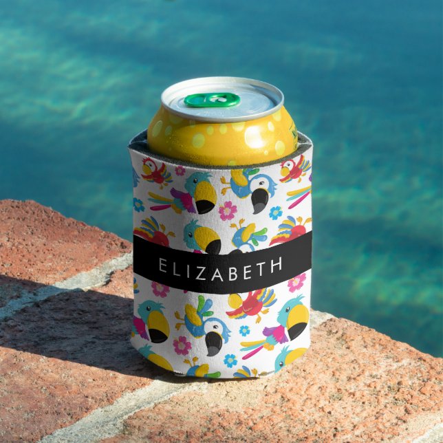 Colourful Parrots, Tropical Parrots, Your Name Can Cooler (In Situ Pool)