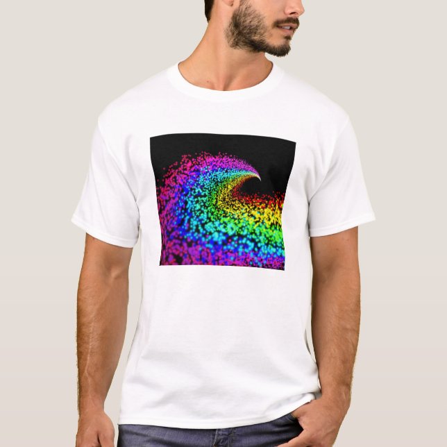 Colourful particles T-Shirt (Front)