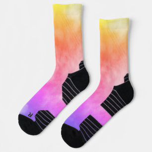Colourful Partly Cloudy Sky Abstract Photography Socks