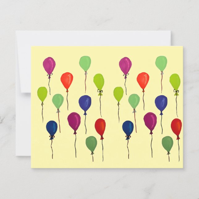 Colourful party balloons (Front)
