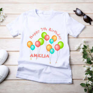 Colourful Party Balloons Birthday Guest of Honour T-Shirt