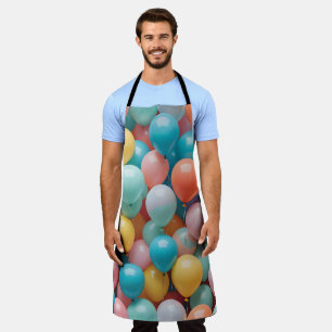 Colourful Party Balloons Pattern  Apron