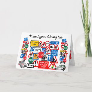 Colourful Passed your driving test Card