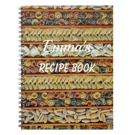 Colourful Pasta// Recipe Book | Zazzle.co.uk