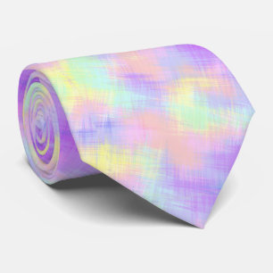 Colourful Pastel Abstract Tie