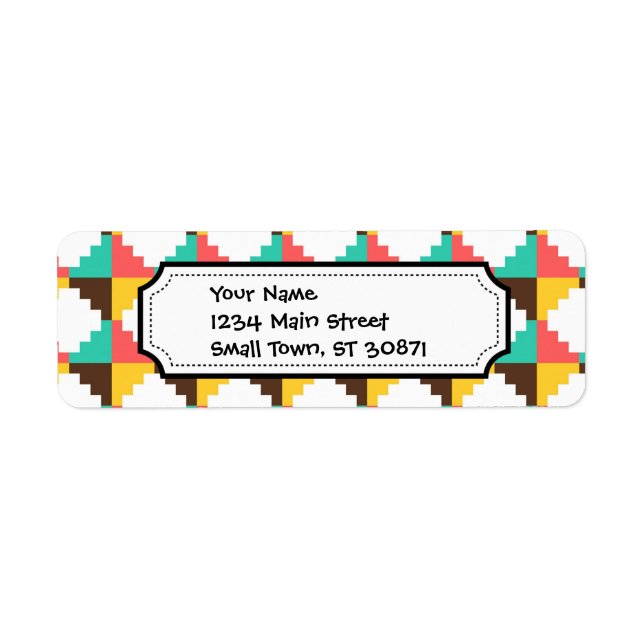 Colourful Pastel Aztec Native American Pattern (Front)