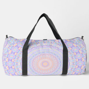 Colourful Pastel Boho Eclectic Funky Hippie Mandal Duffle Bag