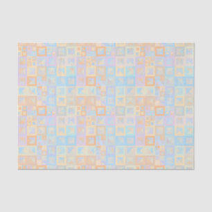 Colourful Pastel Boho Mod Geometric Abstract Tissue Paper