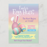 Colourful Pastel Bunny Ears Easter Egg Hunt Party