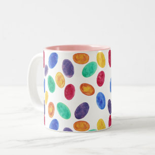 Colourful Pastel Easter Eggs, Jelly Beans, Mugs