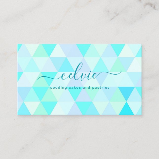 Colourful Pastel Elegant Minimalist Business Card (Front)