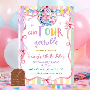 Colourful Pastel Fancy unfourgettable birthday Invitation