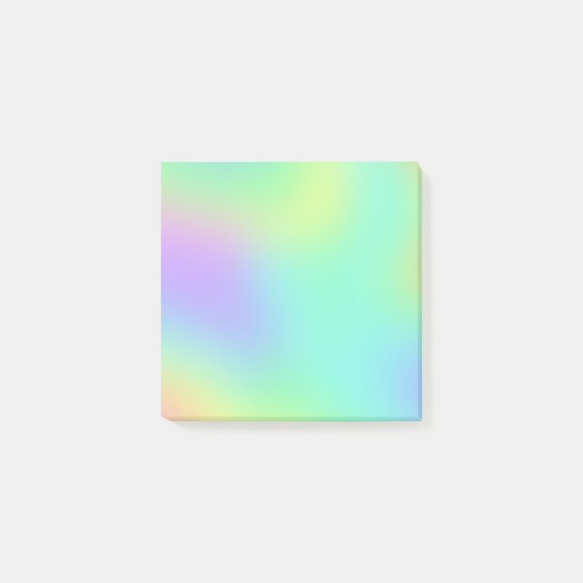 Colourful Pastel Gradient Post-it Notes (Front)