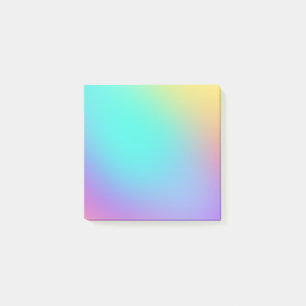 Colourful Pastel Gradient Post-it Notes