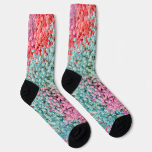Colourful Pastel Gypsophila Baby Breath Flowers Pa Socks